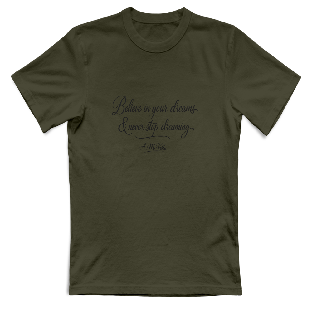 T-Shirt Unisex Streetwear con Scritta Motivazionale – A.M Vesta | Stampa DTF