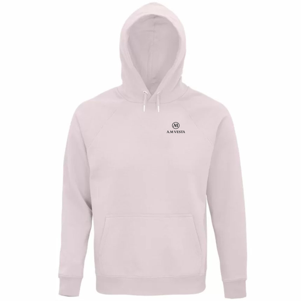 Felpa Organica Unisex con Cappuccio - Sostenibile A.M Vesta