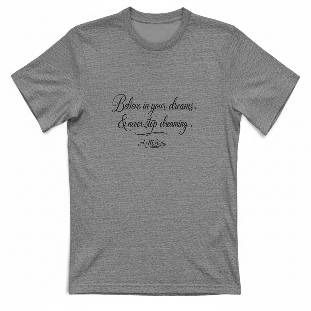 T-Shirt Unisex Streetwear con Scritta Motivazionale – A.M Vesta | Stampa DTF