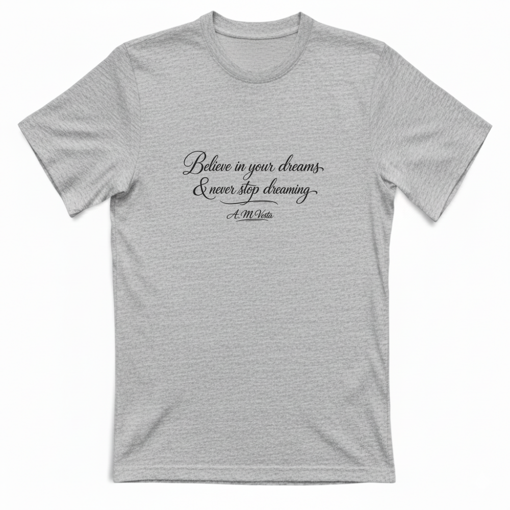 T-Shirt Unisex Streetwear con Scritta Motivazionale – A.M Vesta | Stampa DTF