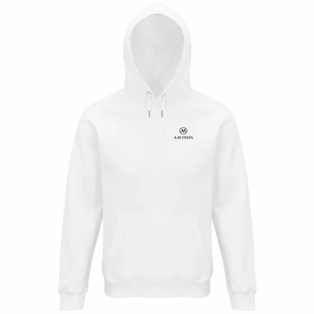 Felpa Organica Unisex con Cappuccio - Sostenibile A.M Vesta