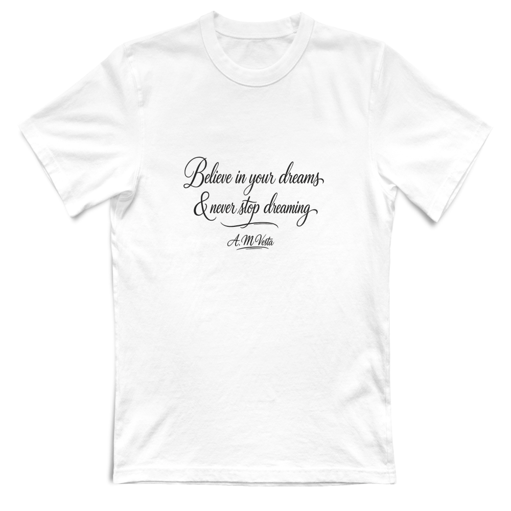 T-Shirt Unisex Streetwear con Scritta Motivazionale – A.M Vesta | Stampa DTF