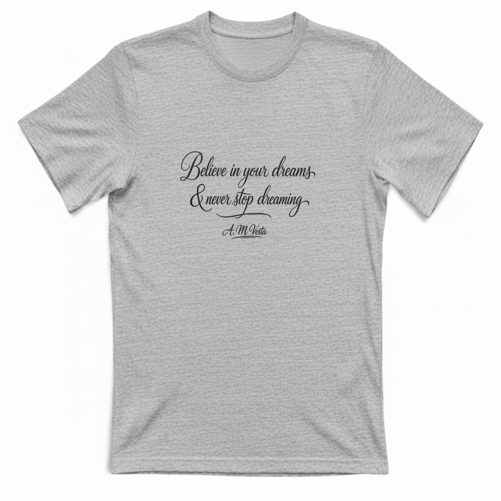 T-Shirt Unisex Streetwear con Scritta Motivazionale – A.M Vesta | Stampa DTF