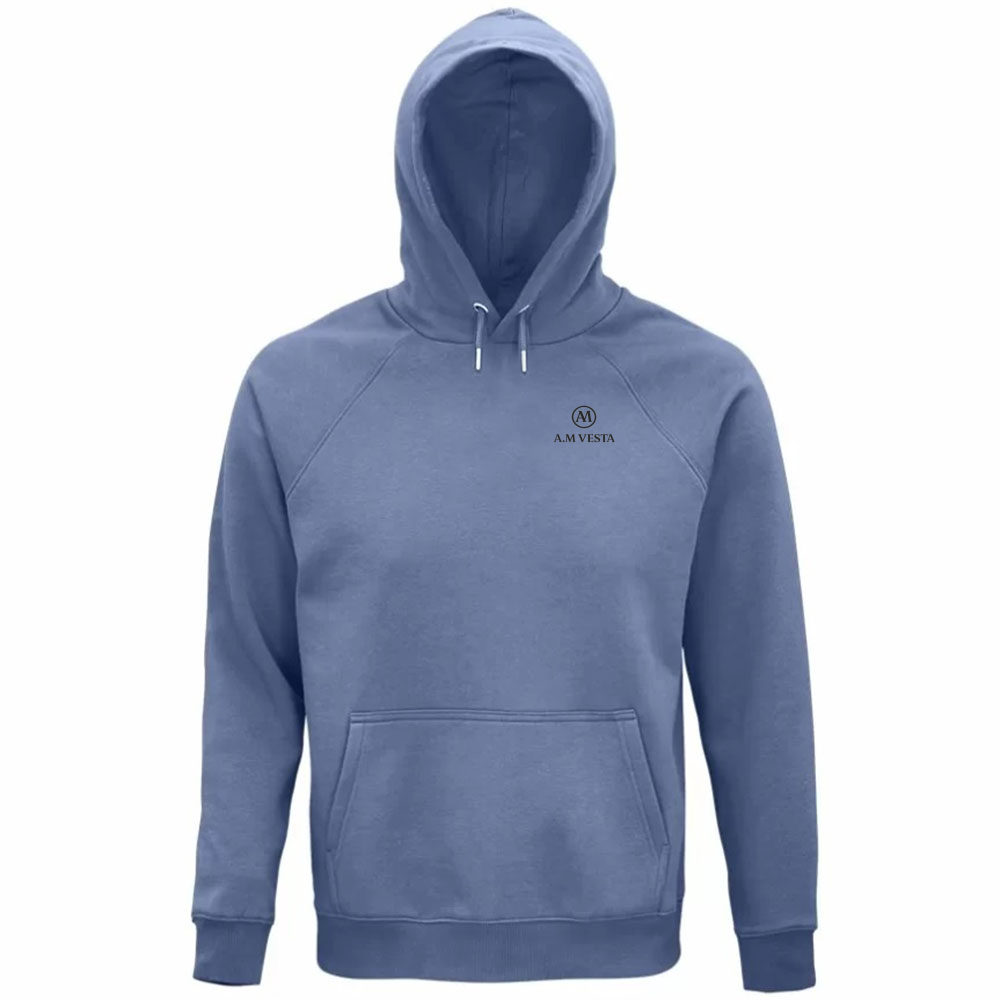 Felpa Organica Unisex con Cappuccio - Sostenibile A.M Vesta
