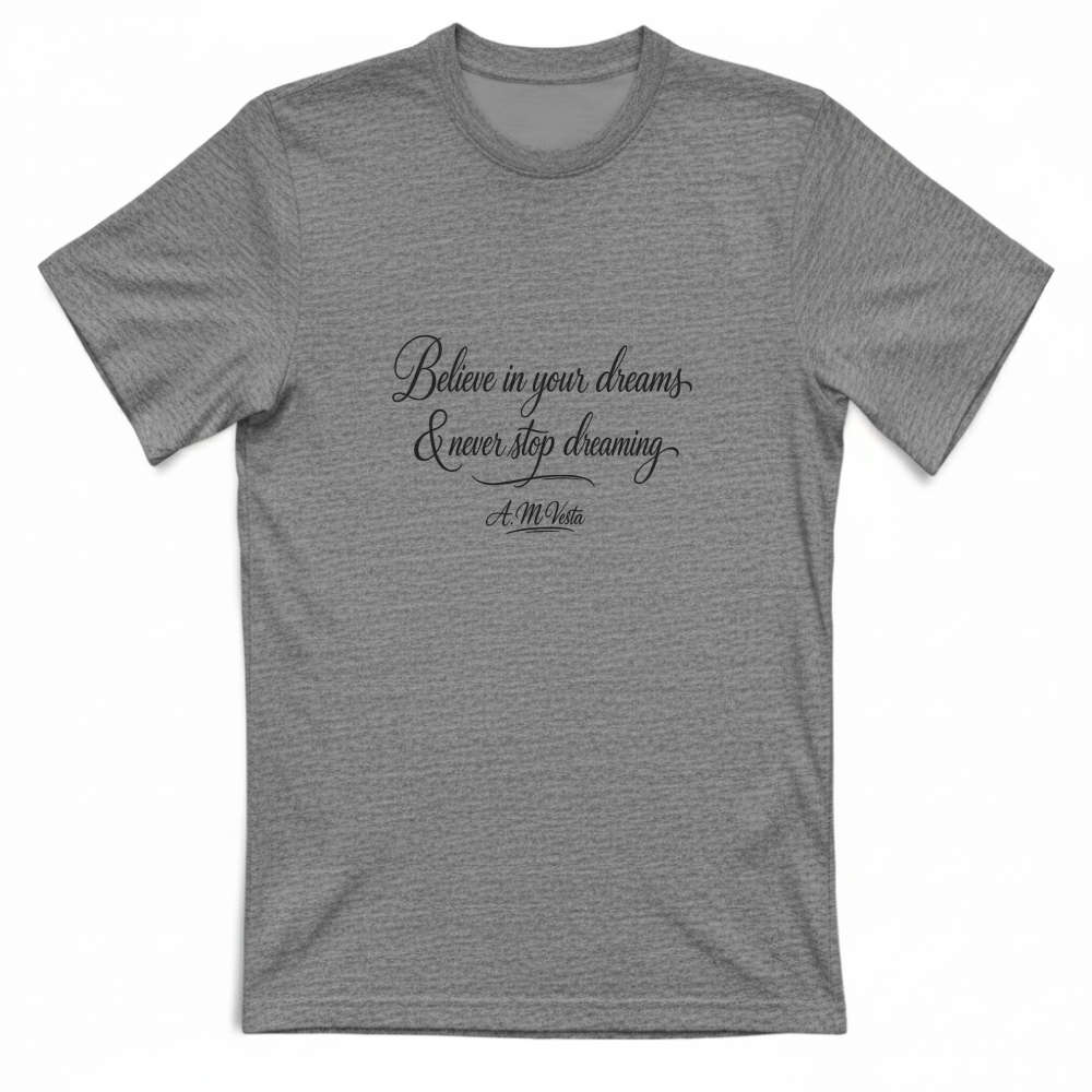 T-Shirt Unisex Streetwear con Scritta Motivazionale – A.M Vesta | Stampa DTF