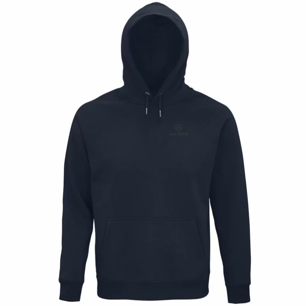 Felpa Organica Unisex con Cappuccio - Sostenibile A.M Vesta