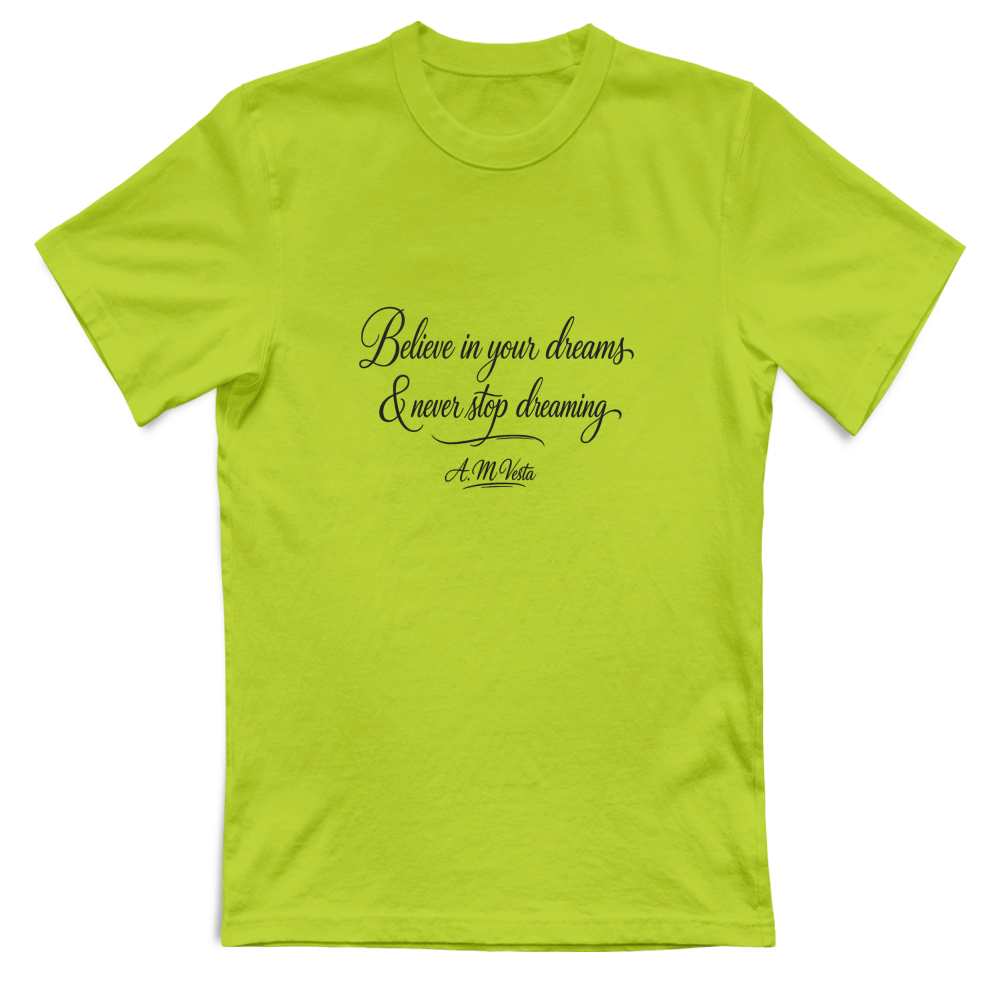 T-Shirt Unisex Streetwear con Scritta Motivazionale – A.M Vesta | Stampa DTF