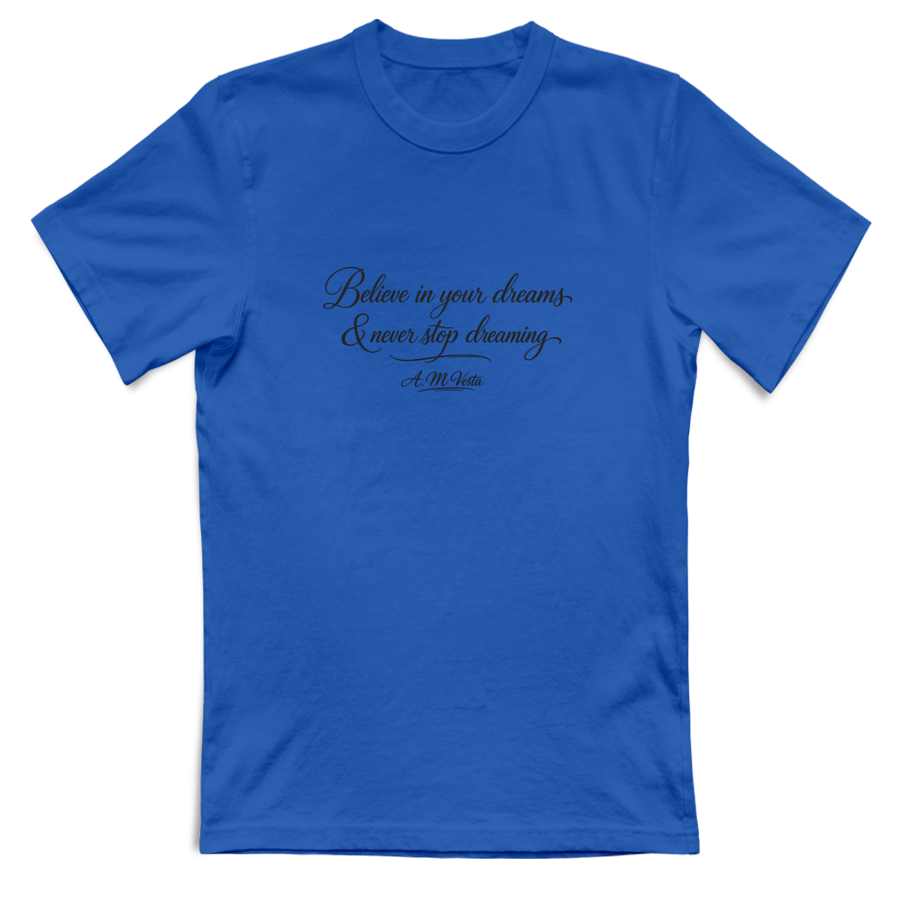 T-Shirt Unisex Streetwear con Scritta Motivazionale – A.M Vesta | Stampa DTF